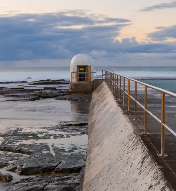 pumphouse on coast